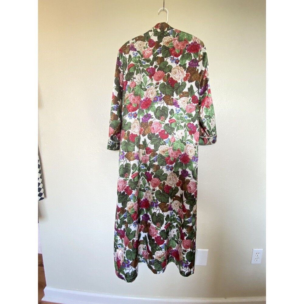 Eve Stillman Women’s VTG Floral Robe Nightgown Size Medium